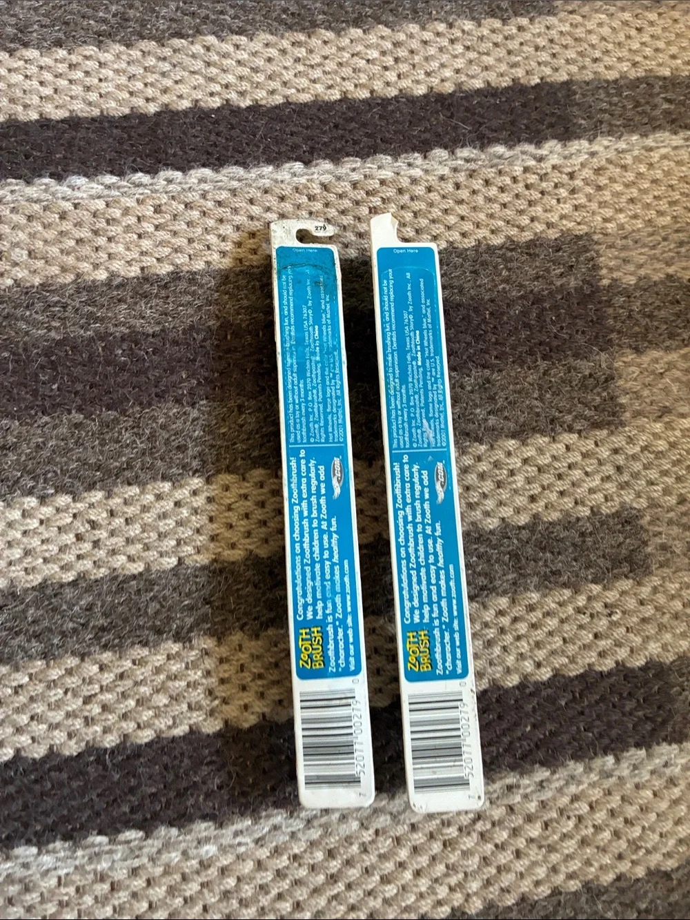 Vintage 2001 Hot Wheels Zooth Brush Toothbrush Set NIB Set of 2